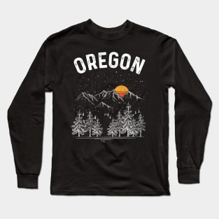 Vintage Retro Oregon State Long Sleeve T-Shirt